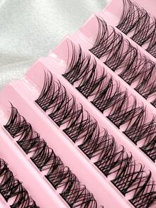 Hinarin 120片装簇状假睫毛，长度8-16毫米，纤细自然，蓬松时尚，适合DIY嫁接，适用于派对、旅行、通勤等各种场合。 - D - 查看 5