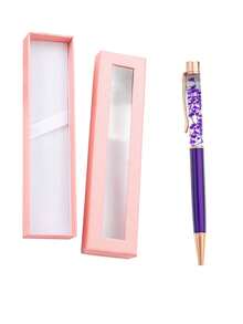 Customized Text Logo Dried Flower Pen Set, With Elegant Pink Gift Box, Creative DIY Floral Pen, Metal Gift Pen, Bridesmaid Gift, Can Engrave Your Favorite Text, Suitable For Engagement, Wedding, Bridal Shower, Halloween, Christmas, Valentine's Day, Women's Gift, Office Gift, Corporate Customization, Perfect Gift For Family, Friends, Teachers, Students, Colleagues - Nhiều màu - Xem 14