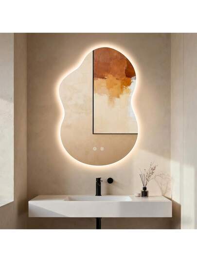 Bathroom Spiegel Lighting, Wand Mirror, Makeup LED Touch Switch, Tempered Glass, Anti Fog, Dimmable Verlichting