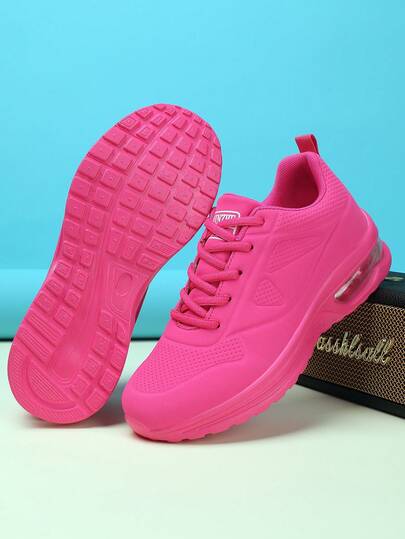 New Retro Fashion Women's Casual Shoes, Comfortable Shock-Absorbing Air Cushion Sneakers, Thick Sole Minimalist Air Cushion Sneakers