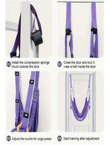 Home Yoga Ropes, Door-Hanging Stretch Bands, Door-Hanging Upside Down Ropes, Aerial Yoga Ropes And Storage Backpacks, Multi-Layer Flexibility Trainers, Polyester Stretch Leg Bands, For Home Gyms And Outdoor Use, Gym Accessories, Back Bending Assistance, Yoga, Exercise, Fitness, Dance, Ballet, Gymnastics, Home Exercise Equipment - Multicolor - View 6