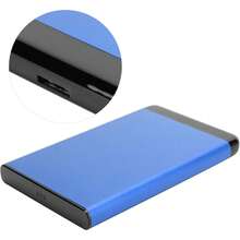 Naroote Caja de Disco Duroóvil, Disco Duro Externo Ultradelgado de 8 TB, USB 3.0, Portátil, 2,5 Pulgadas, SSD, HDD, SATA, Caja de Aleación de Aluminio (Azul) - 1 - Ver 10