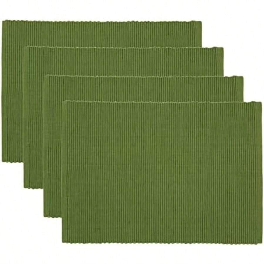 Now Designs Basic manteles Individuales, Juego de 4, , 1(Fir) - Multicolor - Ver 1