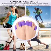 24 Pieces Toe Tubes 0.98 Inches Cushion Tube Corn Pads For Toes Sleeves Soft Gel Protectors For Cushions Corns Blisters Calluses 3 Size(Purple,Assorted Sizes),AssortedSizes,Purple - Màu tím - Xem 7