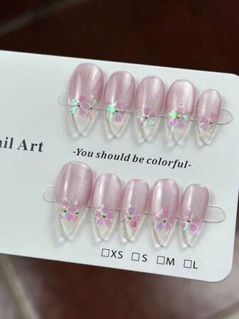 10 st exklusiva söta och gulliga handmålade sniderier, glittrande kattögon, tredimensionella små gyllene pärlor, handgjorda franska naglar, nagellappar lämpliga för systrars eftermiddagste, kollegors middagar, picknick, camping och grillfester