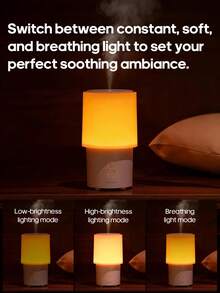 kinscoter 1个USB香薰机便携式超声波空气加湿器彩色夜灯精油香薰扩散器夜灯，适用于办公室、家庭和酒店 - 彩色 - 查看 4