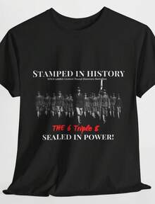 6 Triple 8 WWII Tribute T-Shirt Honoring The First All-'s  Battalion Unisex Heavy - màu đen - Xem 1