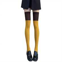 Women's Fashion Stockings Fashionable Casual Elegant Personality Suitable For Daily Wear And Parties - 黃色 - 查看 6