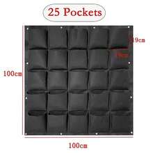 1pc Wall-Mounted Grow Bag, Felt Grow Bag, Beauty Plant Bag, Seedling Grow Bag, Plant Nursing Container Bag, Indoor And Outdoor Background Greenery Decorative Wall Decor, Plant Bag - Multicolor - View 10