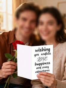 Romantic Valentine's Day Card With Sincere Confession - Funny Anniversary Card | Romantic Birthday Card Gift For Your Beloved Him/Her | Perfect Valentine's Day Gift-1PC - Multicolor - View 6