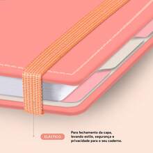 Disco Notebook + Iscool Hardcover 140 Sheets Smart Solid Colors - Coral Orange - View 10