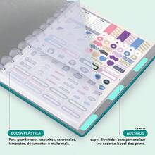 Disco Notebook + Iscool Hardcover 140 Sheets Smart Solid Colors - Blue Topaz - View 4
