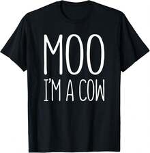 Moo Ich bin ein Kuh-Shirt Erwachsene Männer Frauen Kinder Kuhkostüm T-Shirt Frauen T-Shirt Grafik-T-Shirts Crop Tops Outfits Tops T-Shirt - Schwarz - Übersicht 2