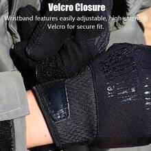 Tactical Gloves For Men Touchscreen Airsoft Paintball Motorcycle Hunting Gloves - Black - View 7