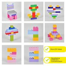 儿童益智魔力棒积木，早教益智玩具，DIY组装搭建玩具，幼儿魔杖积木套装，青少年拼图组装玩具。寓教于乐，趣味设计，激发孩子想象力，优质塑料材质，教育建筑工程套装，多种颜色和形状，生日和节日的完美礼物。