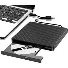 Unidad de CD/DVD Externa para Portátil, USB 3.0 CD DVD +/- Grabadora de DVD, lector de CD ROM Externo Grabadora Unidad óptica Compatible con Portátil PC 11/10/8.1/Linux - 1 - Ver 1
