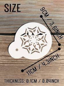 1 pieza Molde de hornear personalizado, Plantilla en forma de media luna y estrella personalizada, Patrones o texto personalizables, Reutilizable, Molde para decorar pasteles y tartas de Ramadán, Molde para cacao en polvo y azúcar glass, Apto para postres de Iftar, Repostería de Oriente Medio e ideas de regalo con ambiente festivo - Colores personalizados - Ver 6