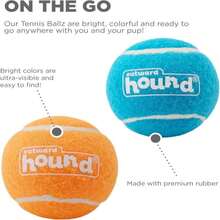 Outward Hound Tennis Ballz Fetch Dog Toy, 4-Pack - trắng - Xem 4