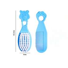 2pcs Baby Hair Brush Set, Newborn Infant Head Care Brush & Massage Brush Set - Multicolor - View 3