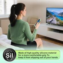 For Roku-Remote-CoverCompatible With All Roku TV Remote Glow In The Dark Silicone Protective Case Blue And Green 2-Pack - Xanh lam và Xanh lục - Xem 5