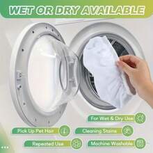 4 White Reusable Mop Replacement Pads, A Mop Cloth That Can Be Used Both Dry And Wet, Suitable For Scenarios Such As Dormitories, Offices, Kitchens, And Bedrooms. It Is A Practical And Good Item For Daily Cleaning - 白色 - 查看 6