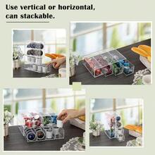 IGNPION 1 caja de almacenamiento para capsulas de cafe de acrilico con 4 cajones soporte transparente para capsulas de cafe de cocina y soporte para paquetes de azucar con tapa apilable pequeño - Transparente - Ver 5