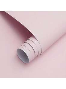1卷粉色纯色哑光PVC墙纸，可移除贴纸，适用于宿舍、餐厅、家居装饰，可贴于抽屉板、家具翻新等，易于安装，尺寸为15.7英寸 x 39.3英寸/118.1英寸/196.8英寸。 - 粉色 - 查看 14