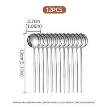 12件套不锈钢勺，时尚高端，1大1小套装，早餐勺、咖啡勺、甜点勺，配套餐垫，桌面摄影道具，豪华餐具礼盒，提升幸福感 - - - 查看 9