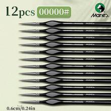 Marie's 00000 Fine Tip Paint Brush Set For Acrylic, Miniature Detail, 3/6/8pcs Nylon Hair Thin Extra Fine Paintbrushes With Triangular Handles, Professional Art Supplies For Watercolor, Craft, Models, Mini Figure, Egg, Rock Art Painting, Line Drawing, Great For Artists & Hobbyists - 00000# - View 16
