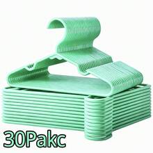 30pcs Multi-Color Dress Hangers - Sturdy Non-Slip Plastic Hangers For Dresses Skirts Shirts And Blouses, Space-Saving Slim Profile With Wide Shoulder Support, Anti-Slip Grip For Delicate Fabrics, Closet Organization And Wardrobe Storage Solution, Perfect For Home Closets, Boutique Display, Travel Packing, Closet Makeover, Holiday Gift Prep For Halloween Thanksgiving Christmas And Seasonal Wardrobe Refresh