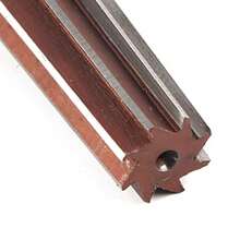 2pcs HSS MT3 Taper Fine/Rough Reamer Cutter Tool Conjunto de Herramientas Rectas Reamer de la Máquina Herramienta de Escaras de Escaras Reamer para el Procesamiento de Moho yReamer - como en la foto - Ver 4