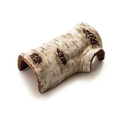 Resin Reptile Hiding Cave With Wooden Bark Texture, Decor For Reptile Habitat