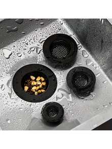 304 Stainless Steel Kitchen Sink Filter: Diameter 4.5 Inches, Suitable For Most Kitchen Sinks -304 Stainless Steel - 黑色 - 查看 3