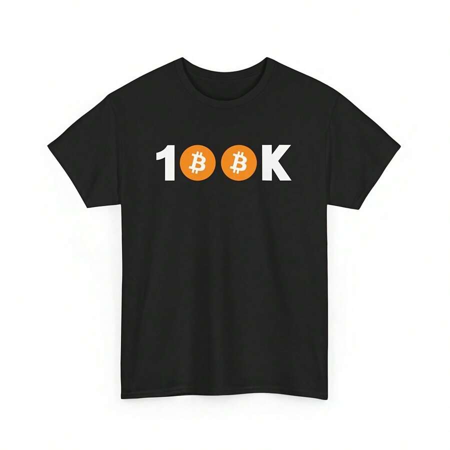 Camiseta unisex de Bitcoin 100K Bitcoin BTC 100k Criptomoneda Regalo - Negro - Ver 1