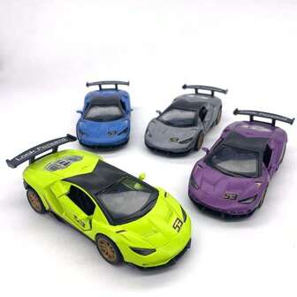 合金赛车模型玩具，回力小车玩具，男孩收藏模型车，适合3-12岁儿童，母亲节、斋月、儿童节、感恩节、万圣节、圣诞节礼物