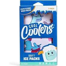 Fit & Fresh Cool Coolers by Paquete de 2 Unidades de Hielo Suave, Nailon elástico Flexible, Bolsas de Hielo Reutilizables para loncheras y enfriadores, Rayas de Unicornio(Rayas Uniorn) - Multicolor - Ver 5