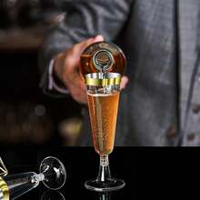 5.5盎司金边香槟杯，适合野餐、婚礼派对、庆典等场合，优雅且易于清洗 - 多色/款式隨機 - 查看 3