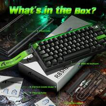 ATTACK SHARK R85 HE 75% Magnetic Wired Gaming Keyboard, 8KHz Polling Rate, Fast Actuation, 0.005ms RT Accuracy, Customizable Hot-Swappable Switches, Web-Based Driver, Suitable For Gamers/PC Windows - Multicolor - View 5