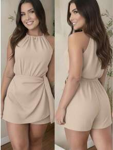 Duna Summer Women's Jumpsuit - 米色 - 查看 1