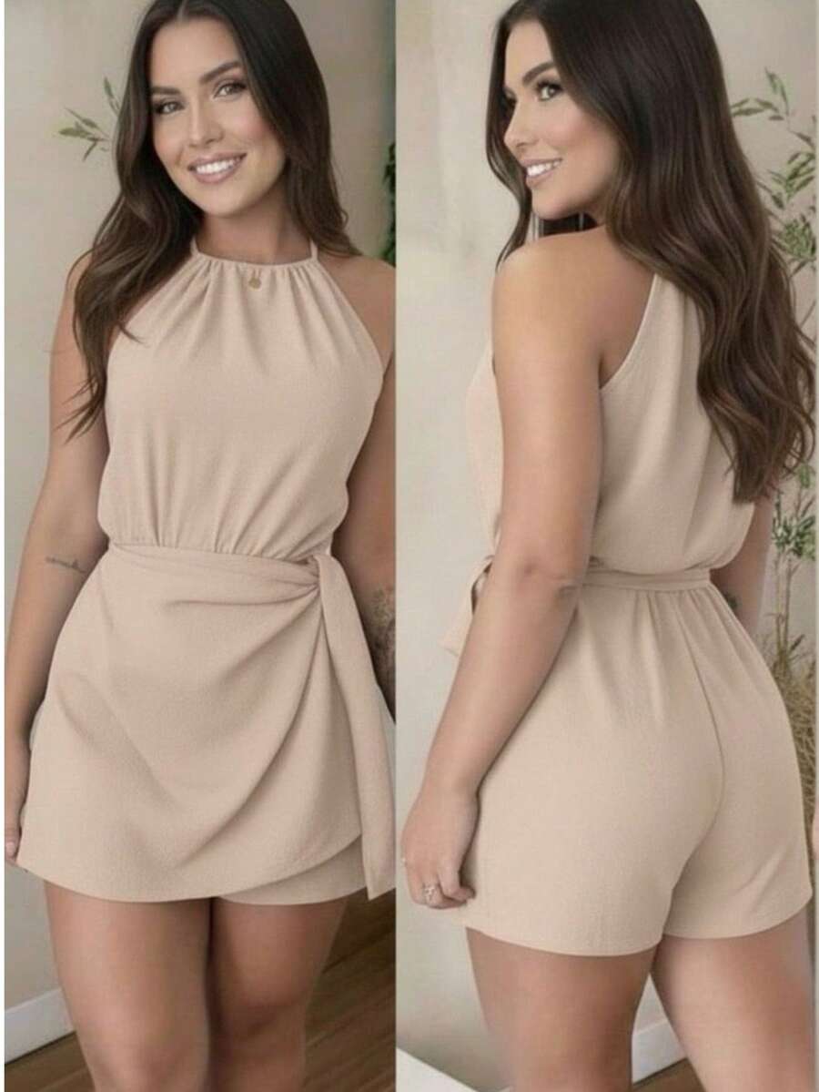 Duna Summer Women's Jumpsuit - 米色 - 查看 1