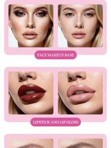 Makeup Remover Cleansing Balm, Rotating Face Cleansing Cream, Non-Greasy Jelly Texture, Dual Cleansing - Rose Red - View 4