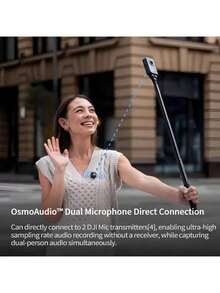 dji Panoramiczna kamera sportowa Osmo 360 8K HD, bateria o żywotności 190 minut, 105 GB wbudowanej pamięci, stabilizacja obrazu, zabezpieczenie przed wodą, filmy w wysokiej rozdzielczości, łączność bezprzewodowa, przenośna konstrukcja, waga zaledwie 180 gramów, standardowy zestaw. - Zestaw standardowy - Zobacz 7