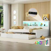 Futons - White + Particle Board + 140cm*200cm - View 2