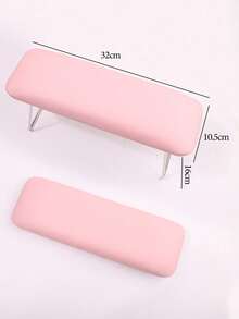 1pc High Rebound PU Nail Hand Rest, Foldable, Compatible With Gel Lamp Cushion, Waterproof And Dirt-Resistant Design, Suitable For Manicure - Pink - View 5