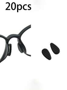 10/20个装眼镜鼻托，鼻梁增高防压塑料眼镜配件，硅胶防滑贴，女士眼镜装饰 - 彩色 - 查看 16