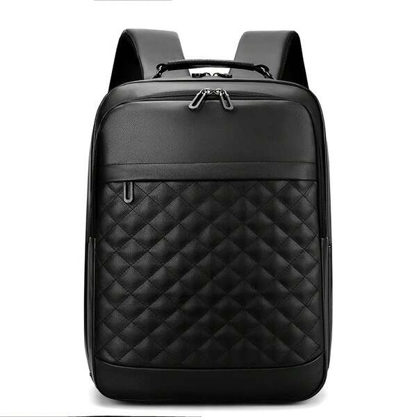Dieser lässige Business-Rucksack eignet sich für Damen und Herren und kann über der Schulter oder in der Hand getragen werden. Er ist aus hochdichtem PU-Material gefertigt und bietet zahlreiche Fächer sowie ein großes Fassungsvermögen.