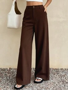 Livesso 女士休闲宽松水洗阔腿牛仔裤，秋季款