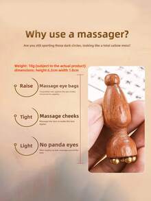 1pc/3pcs Massage Comb, Small Lotus Shower Head Brass Massage Tool, Facial Beauty Device, Eye Massage Stick, Acupressure Pen, Facial Care - Multicolor - View 7