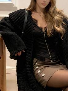 Women Cardigans - Black - View 6