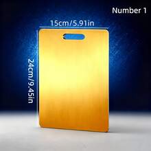 2025 Premium Stainless Steel Cutting Board - Heavy Duty Dual-Sidedfe Chopping Board, Rounded Edges & Non-Slip Base, 201 Stainless Steel Large Kitchen Cutting Board For Home & Restaurant, Disher Safe, Easy To Clean, Durable & Sturdy For Meat, Vegetables, Cheese Slicing - Ideal For Chefs & Home Cooking, For Food & Meat Cutting